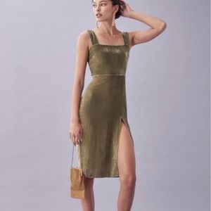 Reformation Navy Dress (Artichoke)